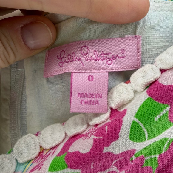 Lilly Pulitzer Women's Sleeveless Dress Multicolor State Print Size 0 - Picture 5 of 9